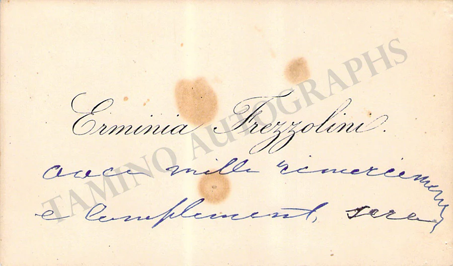 Opera Singers - Signed Vintage Visiting Cards (E - H) - Image 4