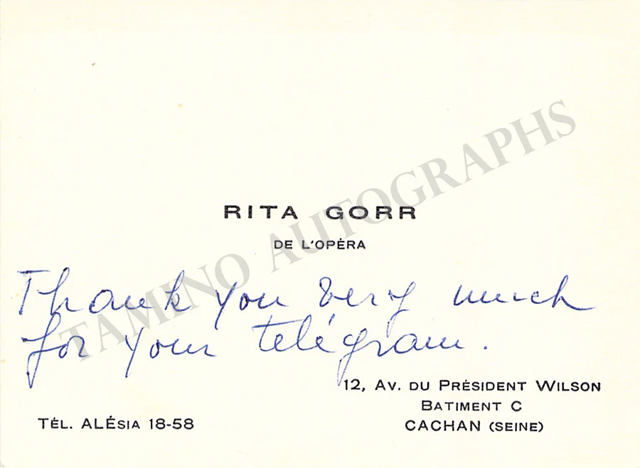 Opera Singers - Signed Vintage Visiting Cards (E - H) - Image 42