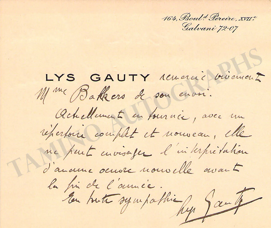 Opera Singers - Signed Vintage Visiting Cards (E - H) - Image 45