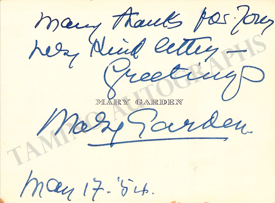 Opera Singers - Signed Vintage Visiting Cards (E - H) - Image 47