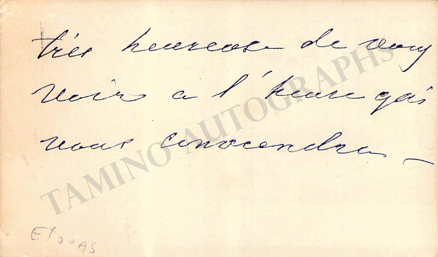 Opera Singers - Signed Vintage Visiting Cards (E - H) - Image 5
