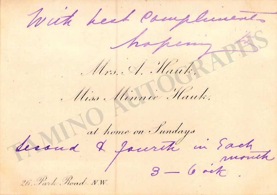 Opera Singers - Signed Vintage Visiting Cards (E - H) - Image 54