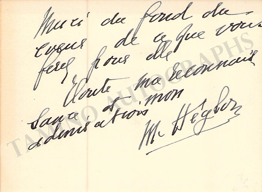 Opera Singers - Signed Vintage Visiting Cards (E - H) - Image 57