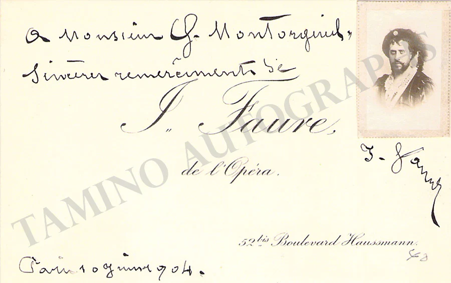 Opera Singers - Signed Vintage Visiting Cards (E - H) - Image 58