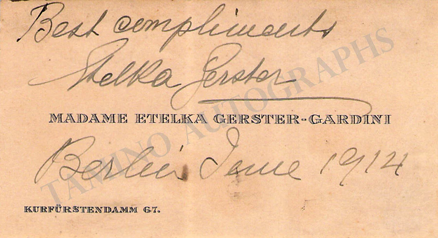 Opera Singers - Signed Vintage Visiting Cards (E - H) - Image 6
