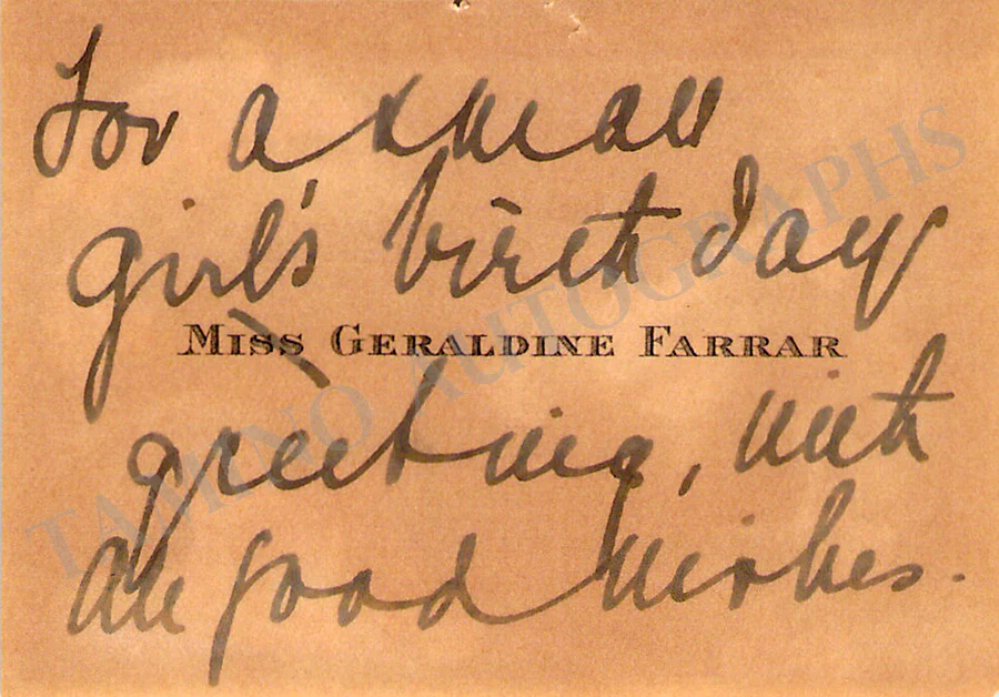 Opera Singers - Signed Vintage Visiting Cards (E - H) - Image 67