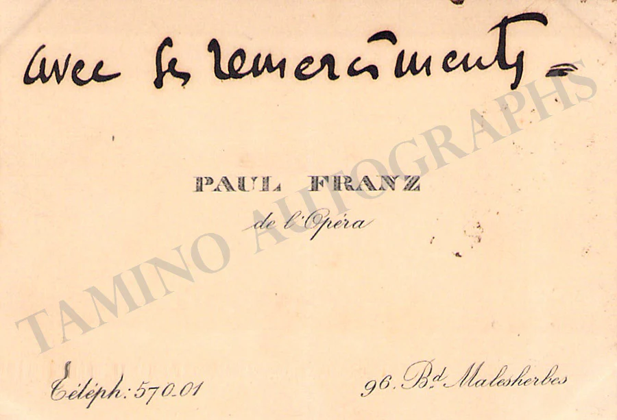 Opera Singers - Signed Vintage Visiting Cards (E - H) - Image 68
