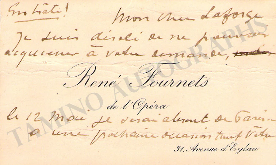 Opera Singers - Signed Vintage Visiting Cards (E - H) - Image 77