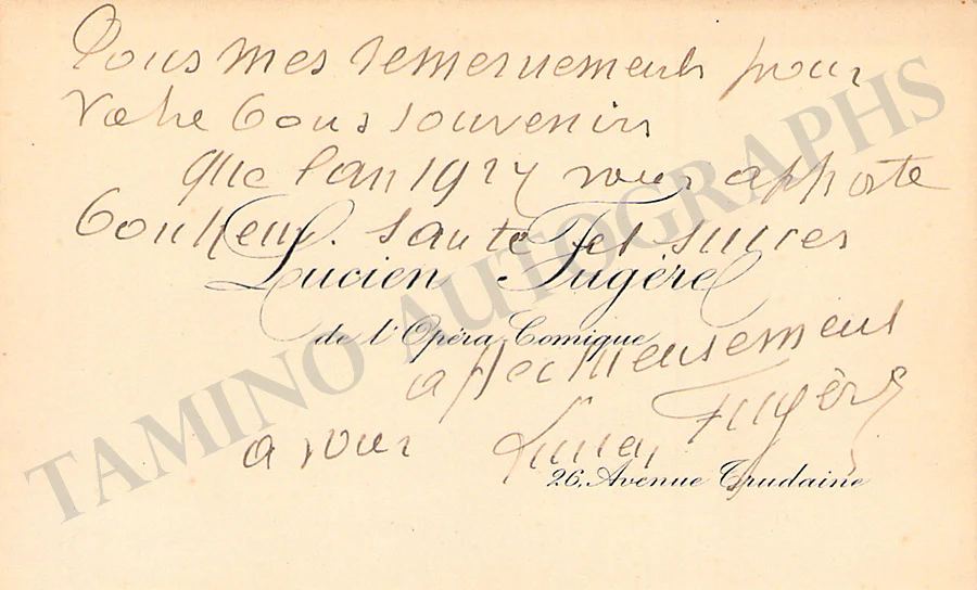 Opera Singers - Signed Vintage Visiting Cards (E - H) - Image 79