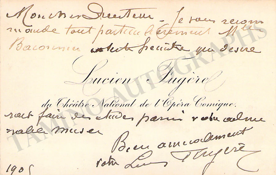 Opera Singers - Signed Vintage Visiting Cards (E - H) - Image 80