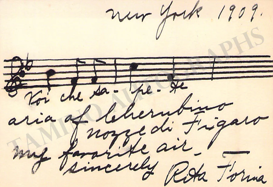 Opera Singers - Signed Vintage Visiting Cards (E - H) - Image 85