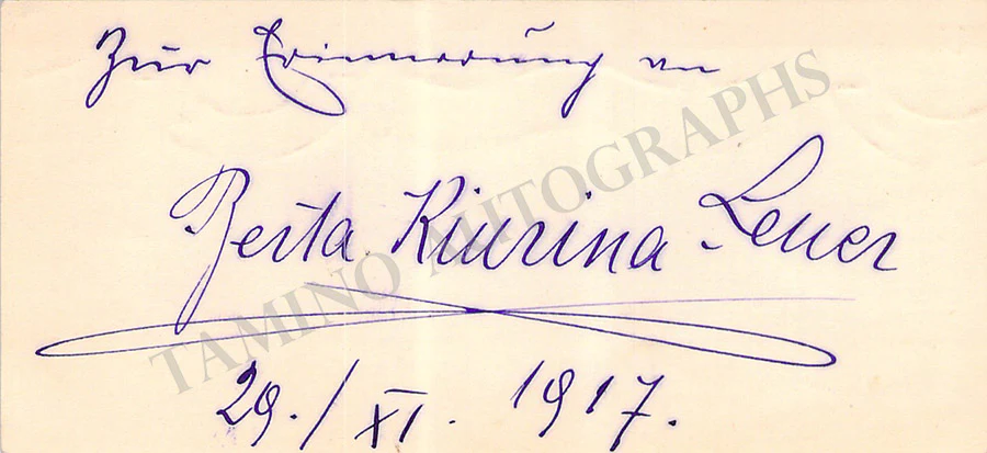 Opera Singers - Signed Vintage Visiting Cards (I - L) - Image 11