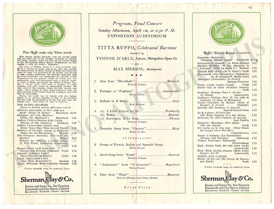 Opera Singers - Lot of 30+ Programs and Flyers - Image 115