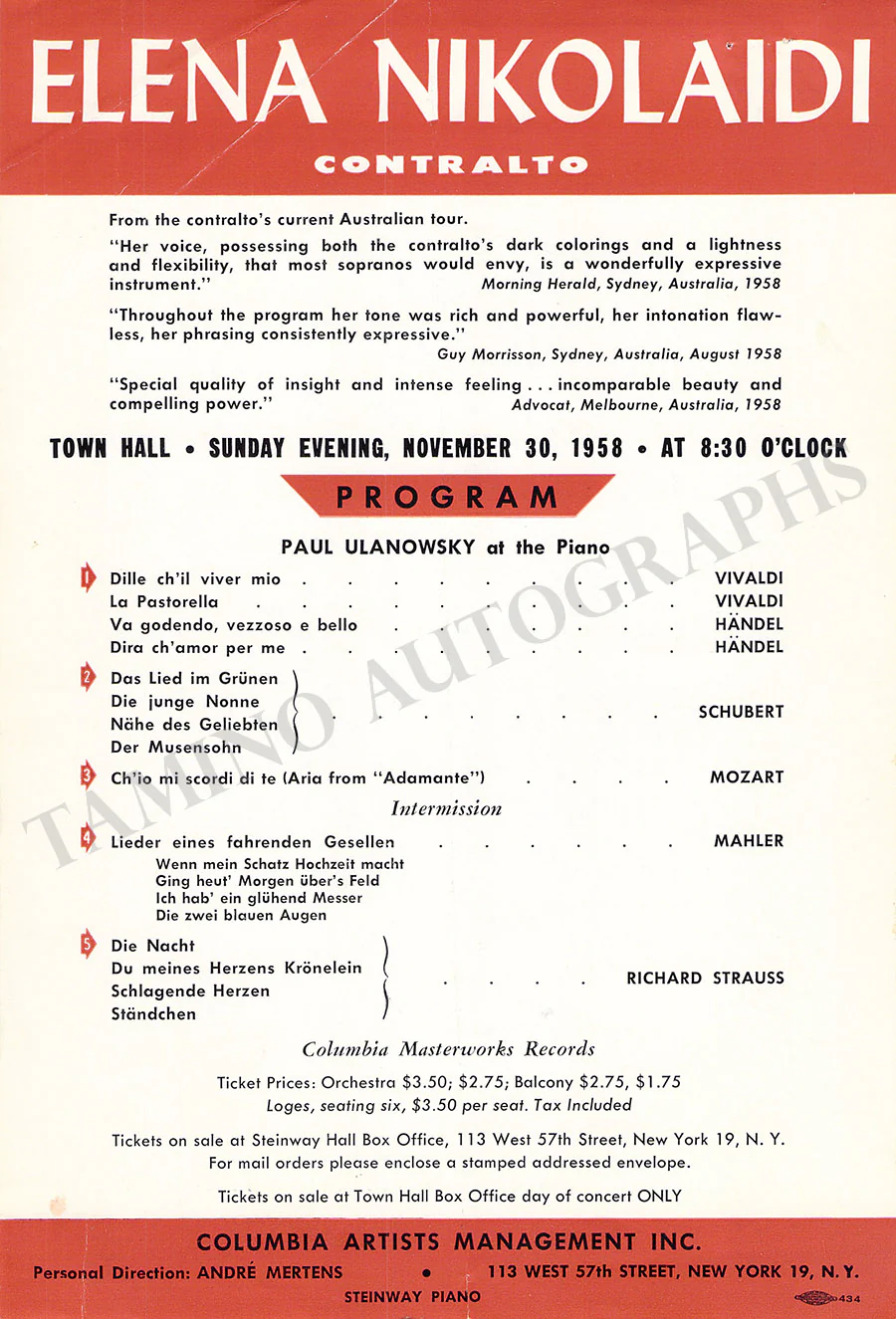 Opera Singers - Lot of 30+ Programs and Flyers - Image 2