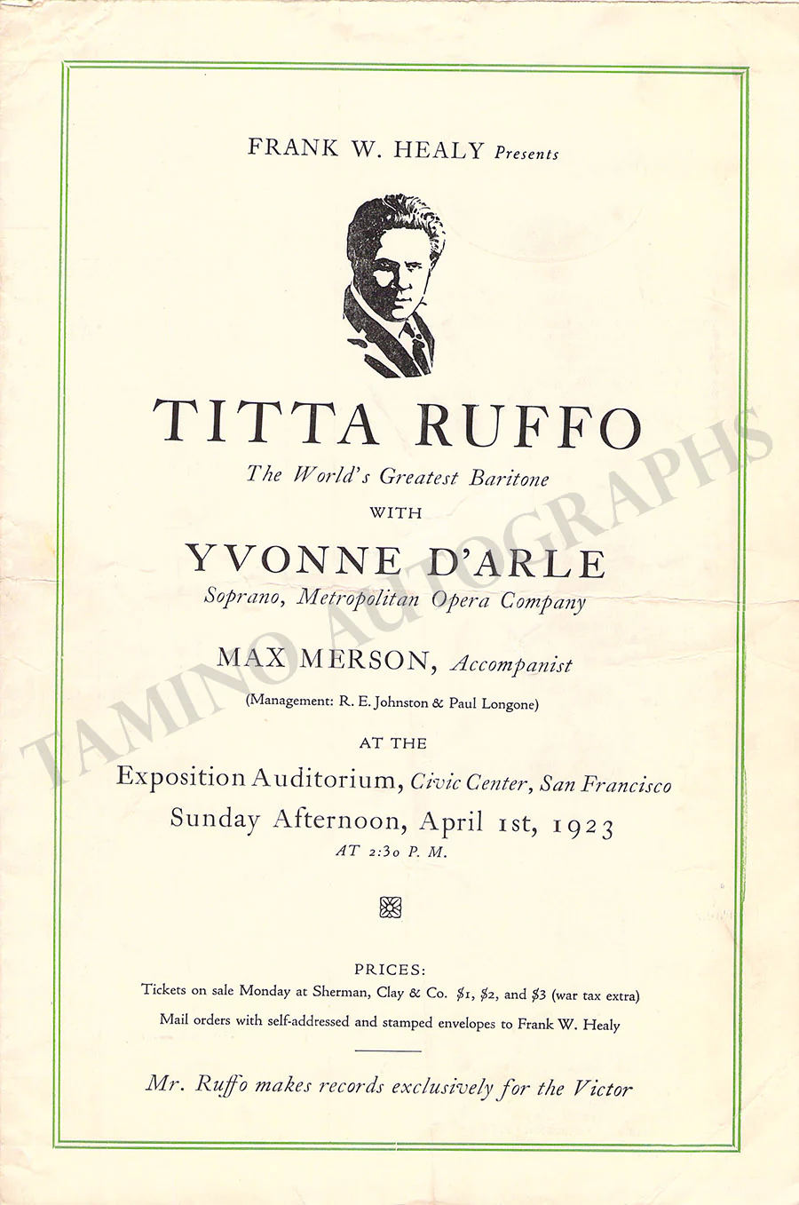 Opera Singers - Lot of 30+ Programs and Flyers - Image 34