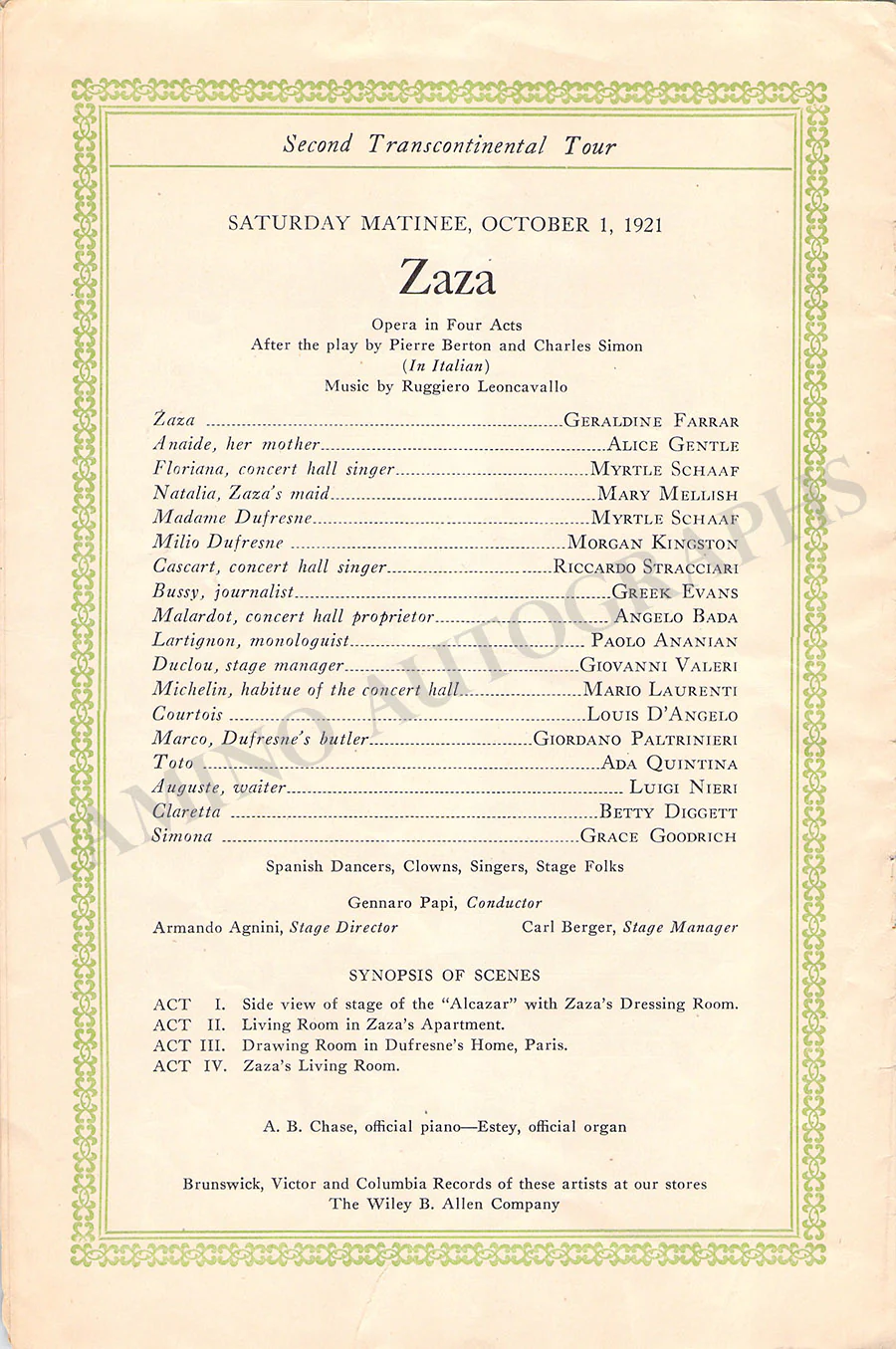 Opera Singers - Lot of 30+ Programs and Flyers - Image 82