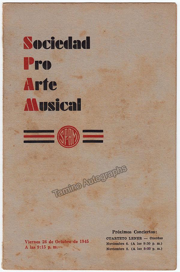 Opera Singers - Lot of 8 Signed Programs Havana 1940s-1950s - Image 8