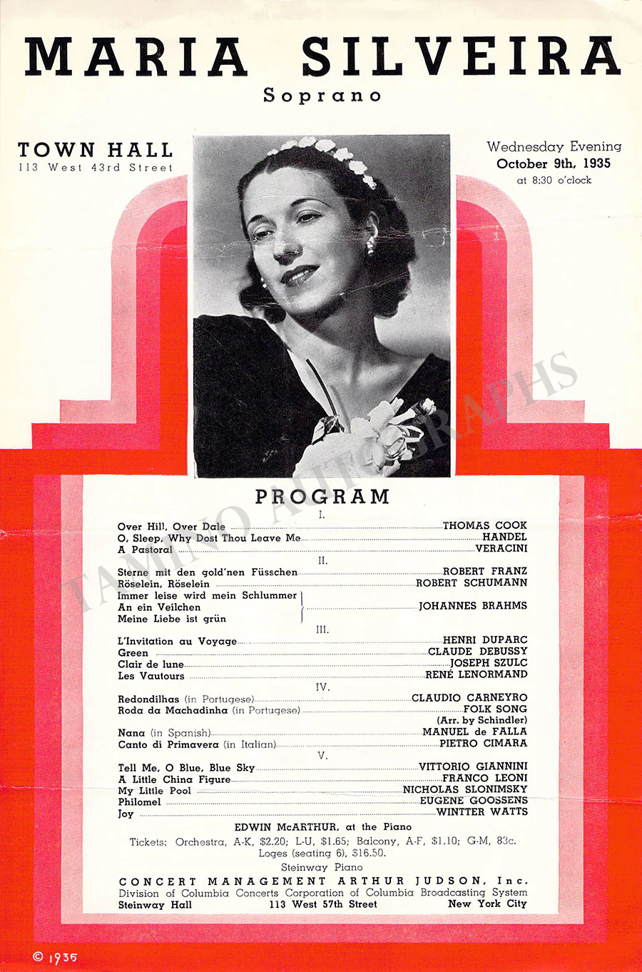 Opera Singers - Lot of 240+ Playbills - Image 150