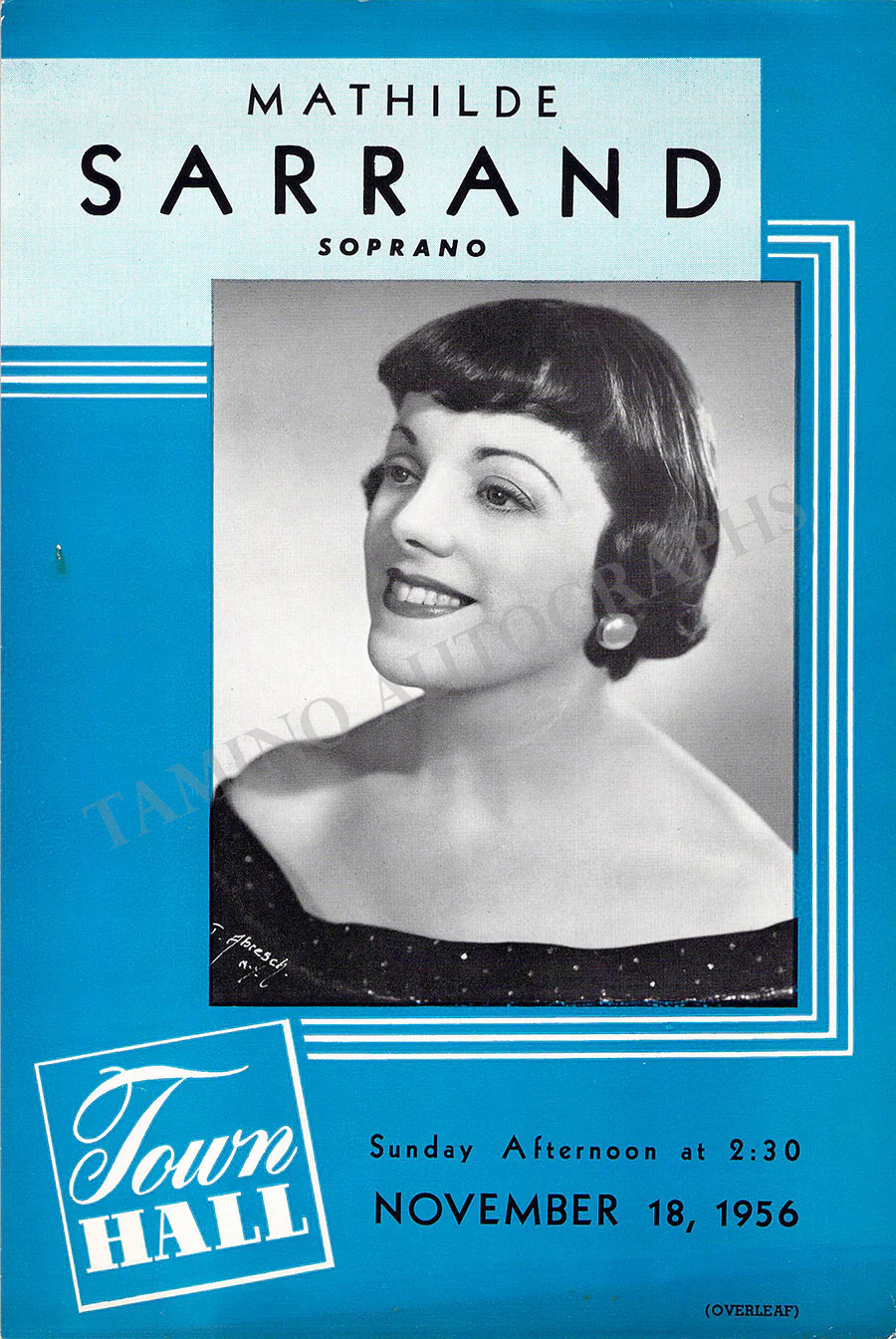 Opera Singers - Lot of 240+ Playbills - Image 158