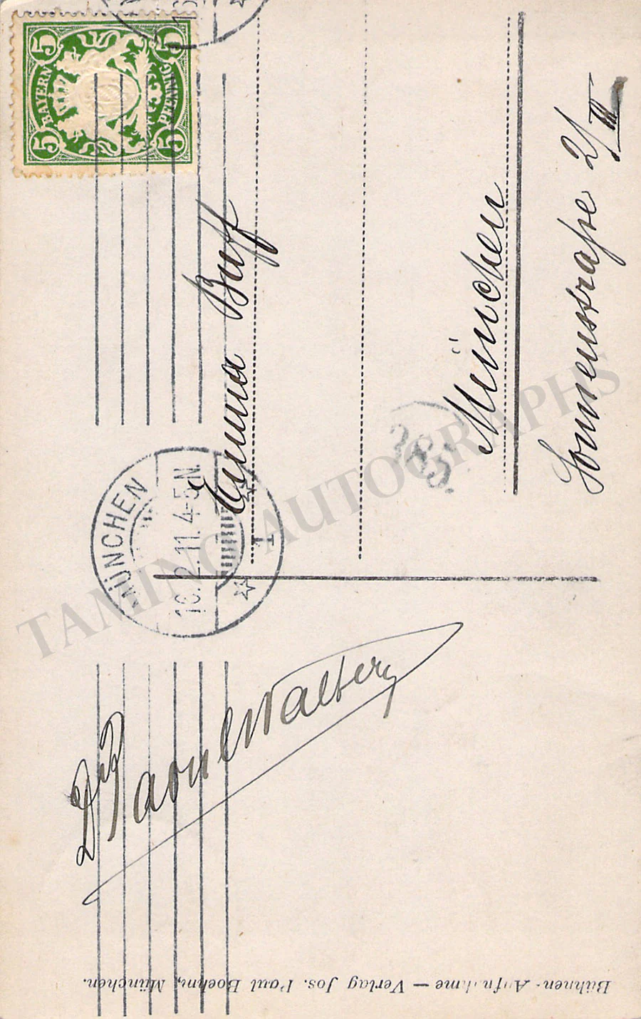 Opera Singers - Set of 7 Autographs Der Rosenkavalier 1911 - Image 9