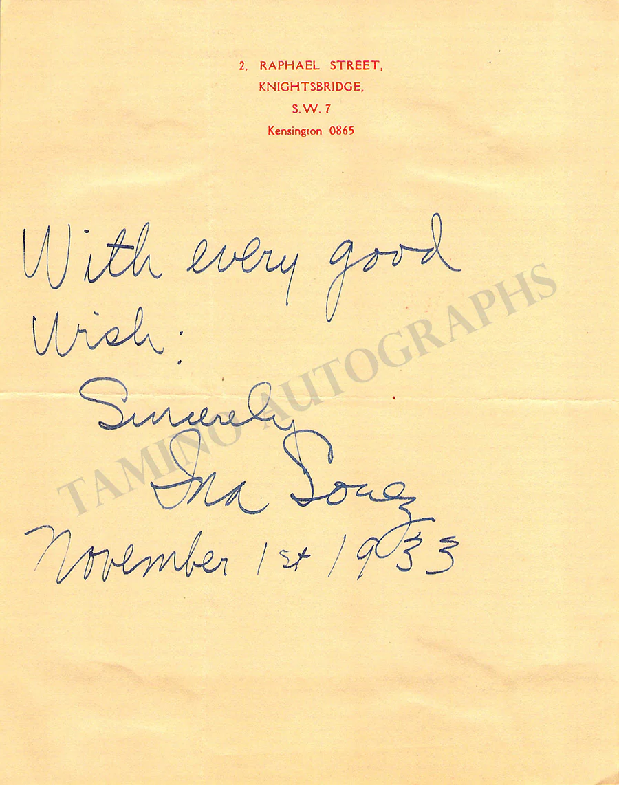 Opera Singers - Signatures 1930s-1940s (Lot 2) - Image 4
