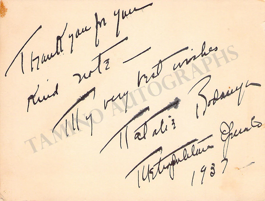 Opera Singers - Signatures 1930s-1940s (Lot 2) - Image 71
