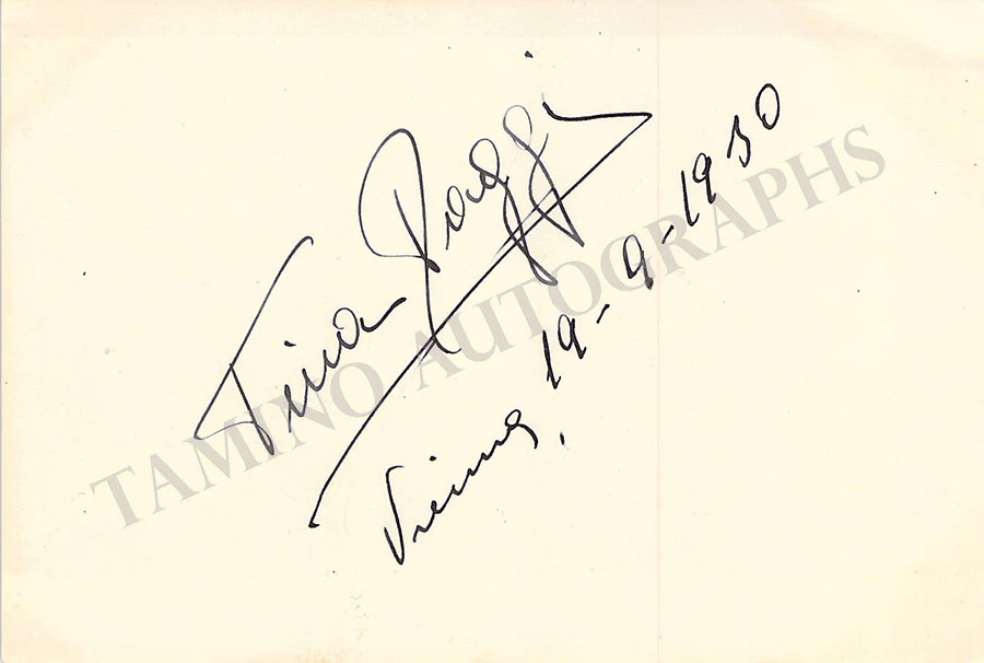 Opera Singers - Signatures 1930s - 1940s (Lot 3) - Image 50