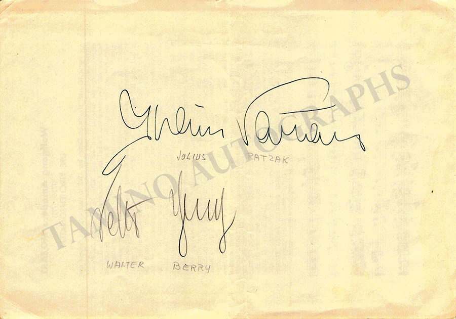 Opera Singers - Signatures Lot 1950s and on (Lot 1) - Image 12