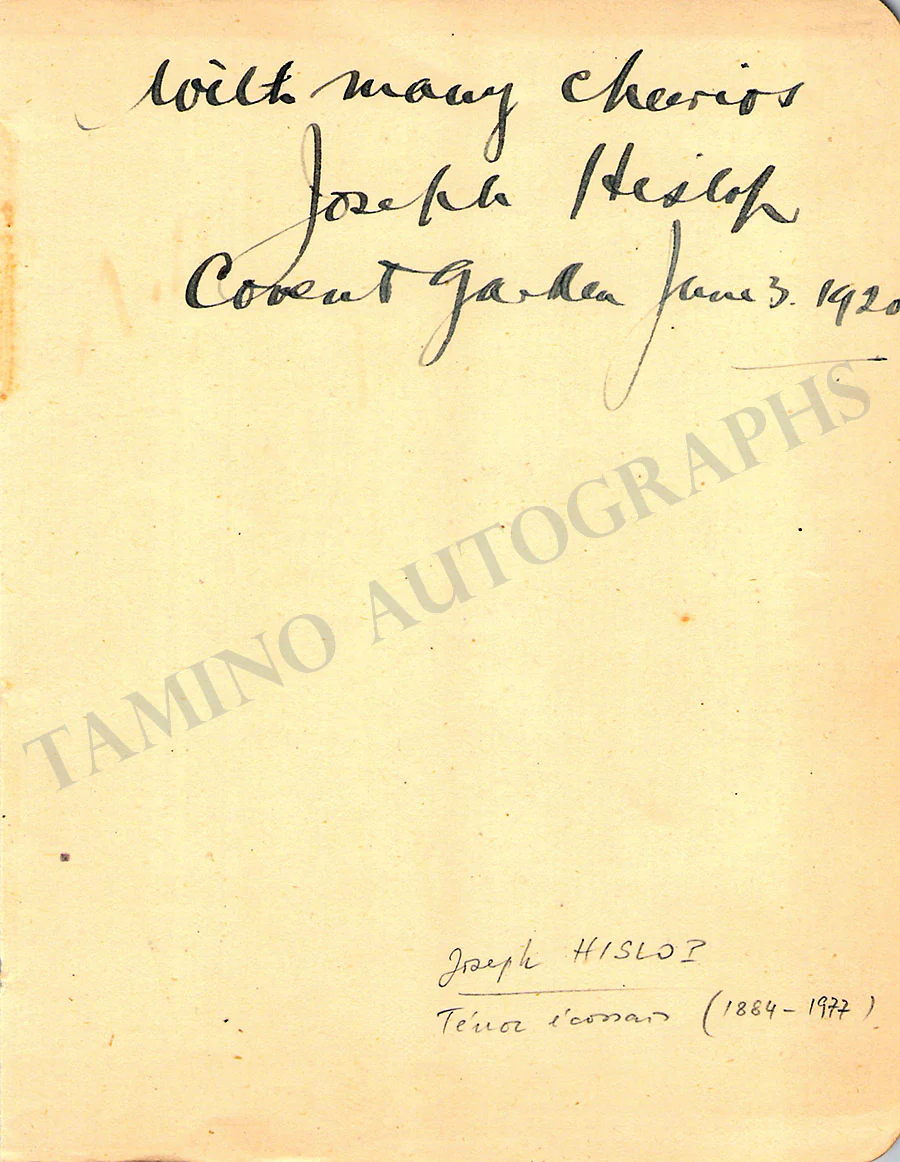 Opera Singers - Set of 8 Signed Album Pages - Image 4