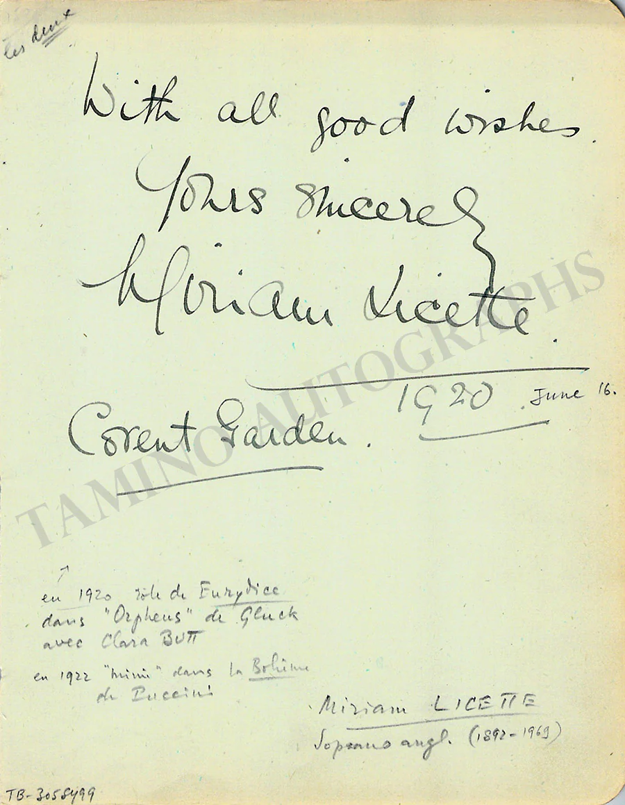 Opera Singers - Set of 8 Signed Album Pages - Image 6