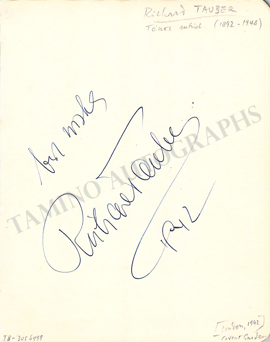 Opera Singers - Set of 8 Signed Album Pages - Image 7