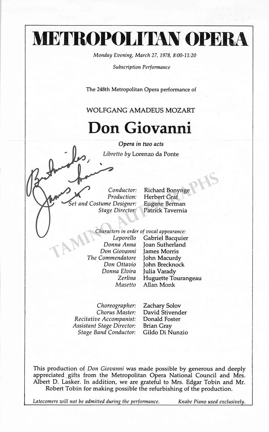 Opera Singers Signed Cast Pages – Lot of 86 - Image 29