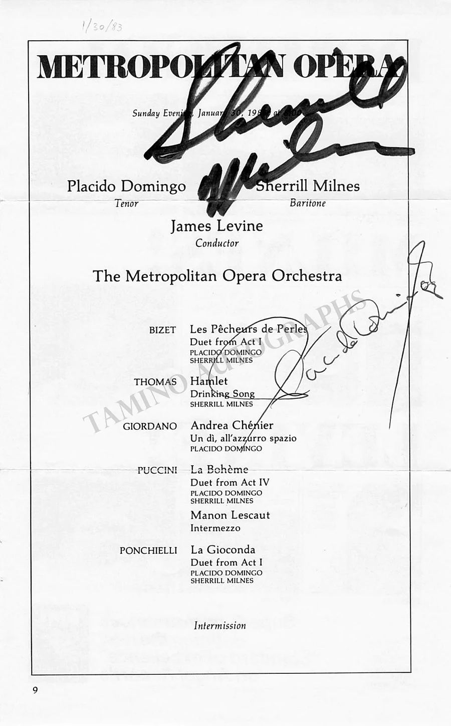 Opera Singers Signed Cast Pages – Lot of 86 - Image 70