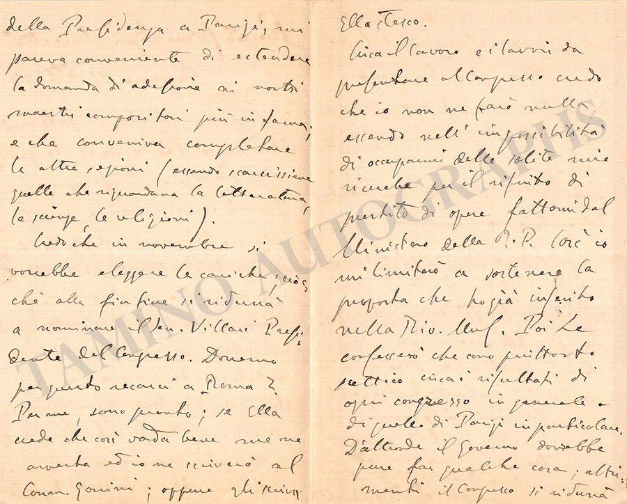 Chilesotti, Oscar - Set of 5 Autograph Letters Signed - Image 6