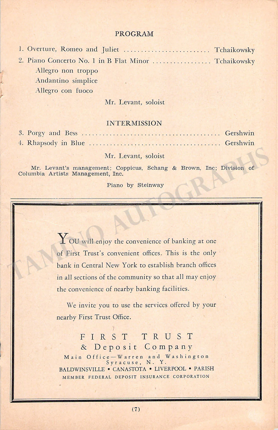Levant, Oscar - Signed Program N.Y. - Image 2
