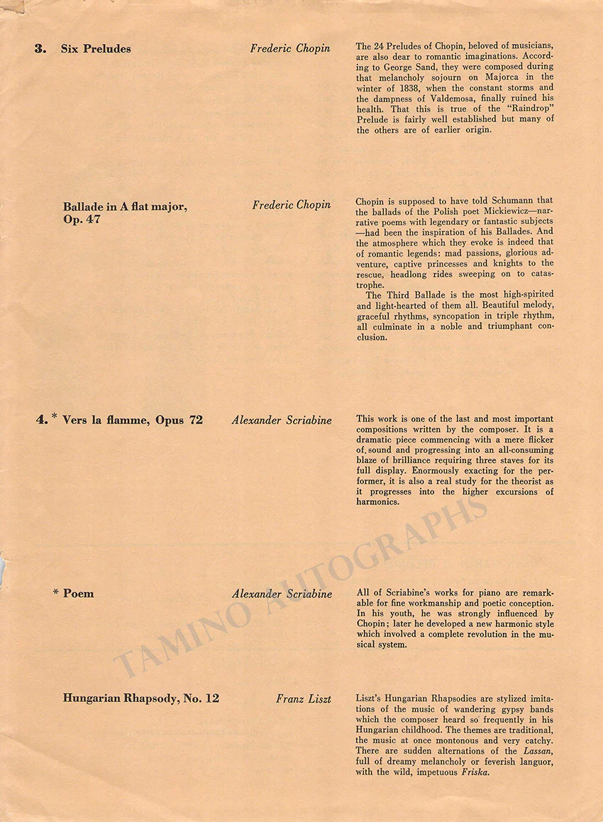 Marsh, Ozan - Signed Program New York 1964 - Image 3