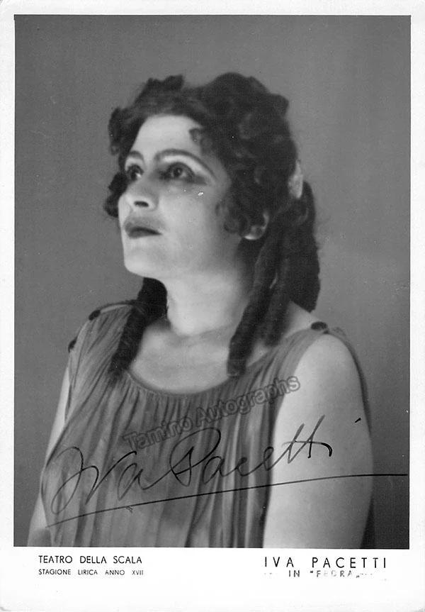 PACETTI, Iva (Various Autographs) - Image 2