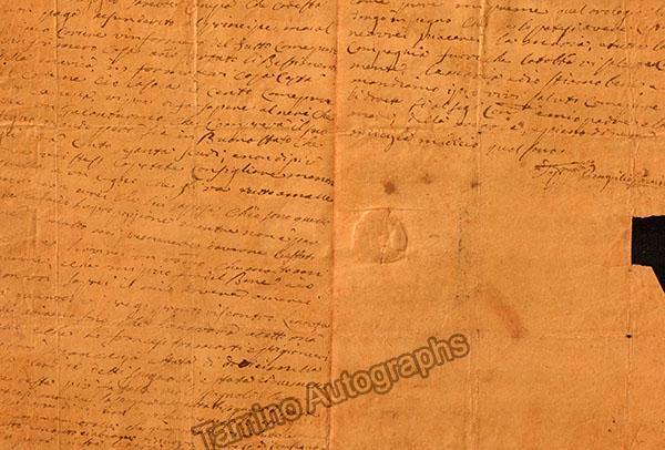 Panizza, Pompilio - Autograph Letter Signed - Image 2