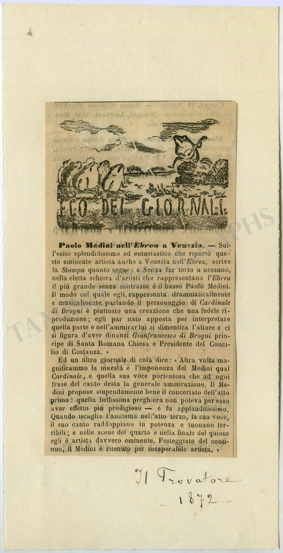 Medini, Paolo - Set of 2 Autograph Letters Signed - Image 4