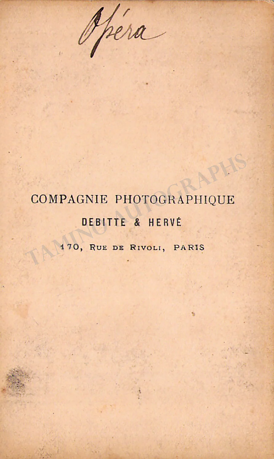 Paris Opera - Vintage CDV - Image 2
