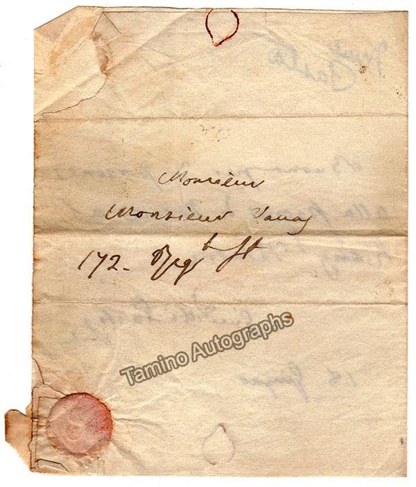 Pasta, Giuditta - Autograph Note Signed 1833 - Image 2