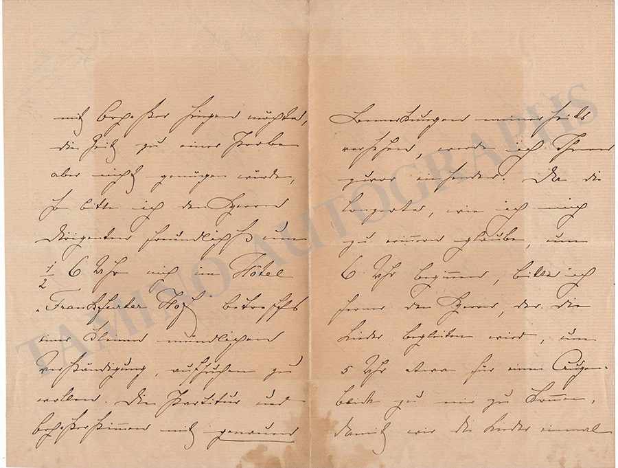 Bulss, Paul - Autograph Letter Signed 1882 - Image 2