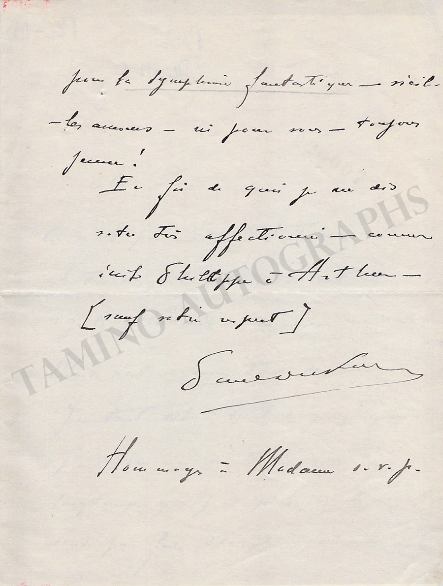 Dukas, Paul - Autograph Letter Signed - Image 2