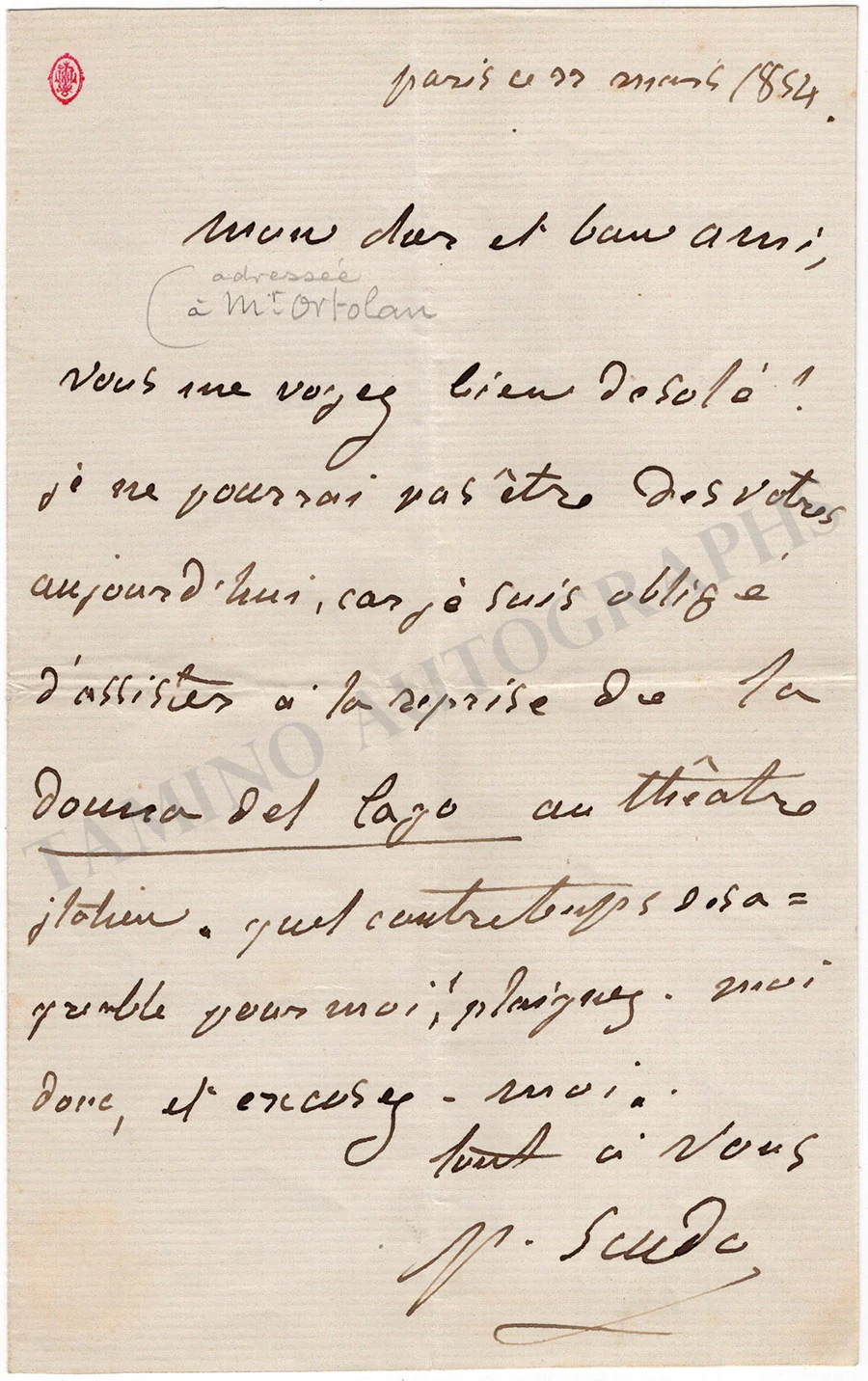 Scudo, Paul - Set of 4 Autograph Letters Signed - Image 5