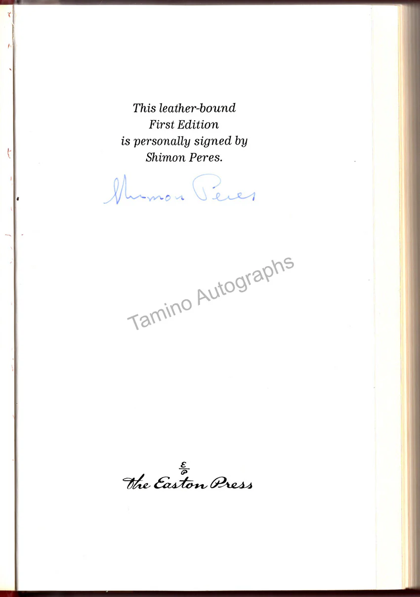 Peres, Shimon - Signed Book "The New Middle East" - Image 2