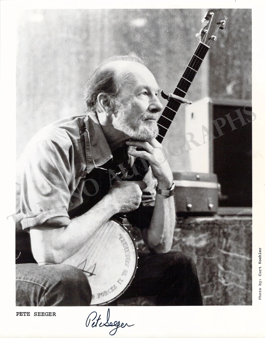 Seeger, Pete - Signed Photograph