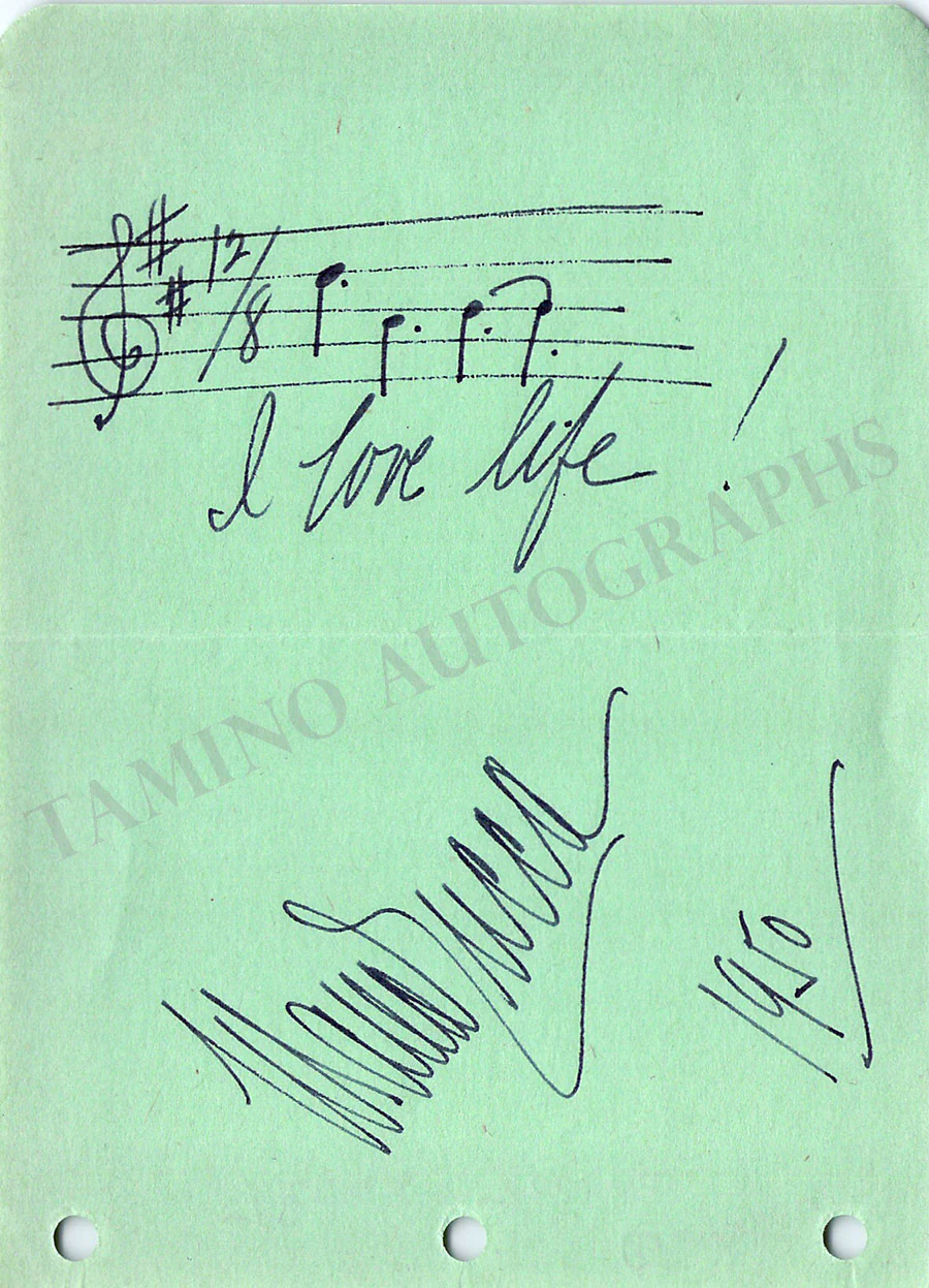 Pianists & Organists - Lot of 80+ Signed Album Pages - Image 51