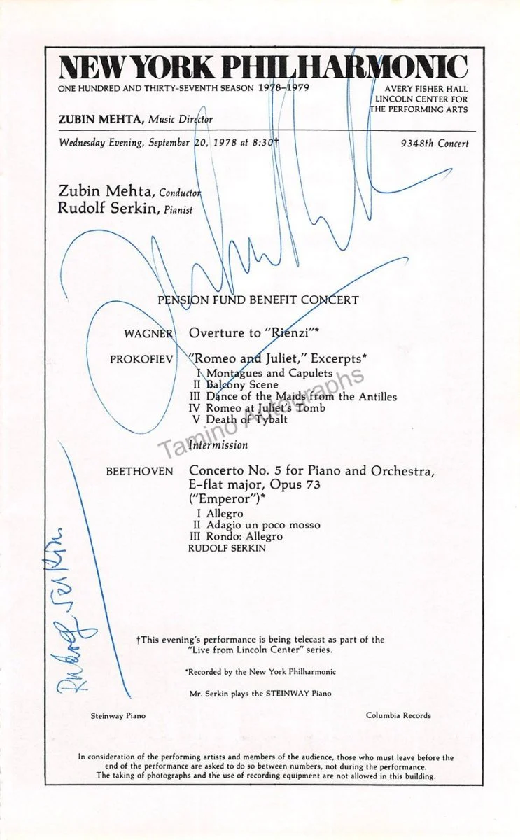 Pianists - Signed Cast Pages (1970-1993) - Image 15