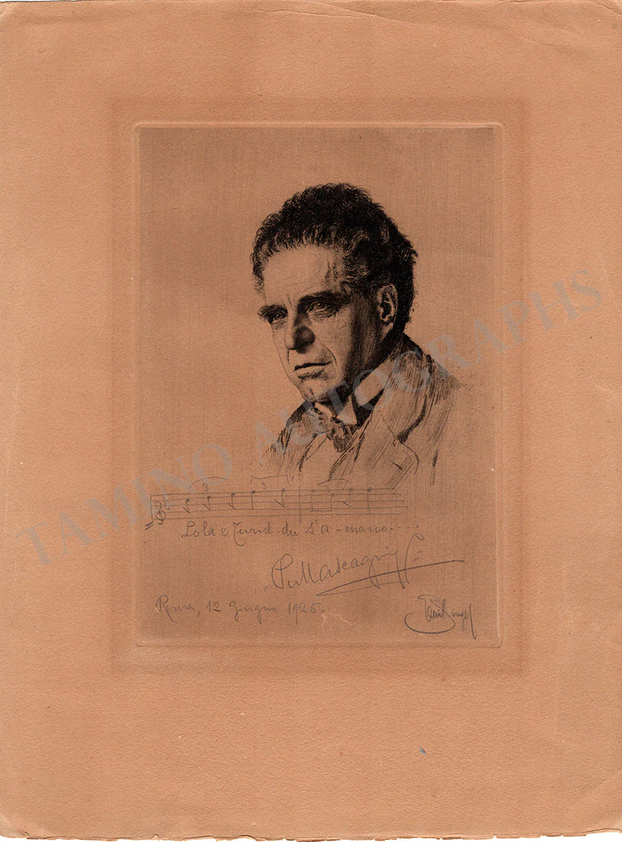 Mascagni, Pietro - Various Autographs - Image 5
