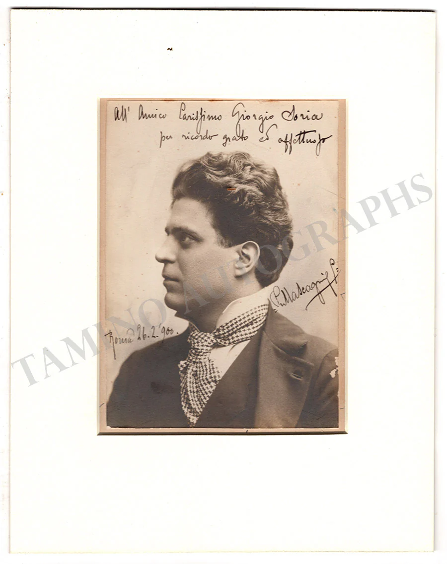 Mascagni, Pietro - Various Autographs - Image 9